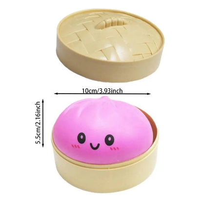 Glitter Dumpling, Glitter Dumpling Squishy with Box, Dumplings Sensory Squeeze Toy for Stress Relief, Stress Relief Fidget, Stress Ball