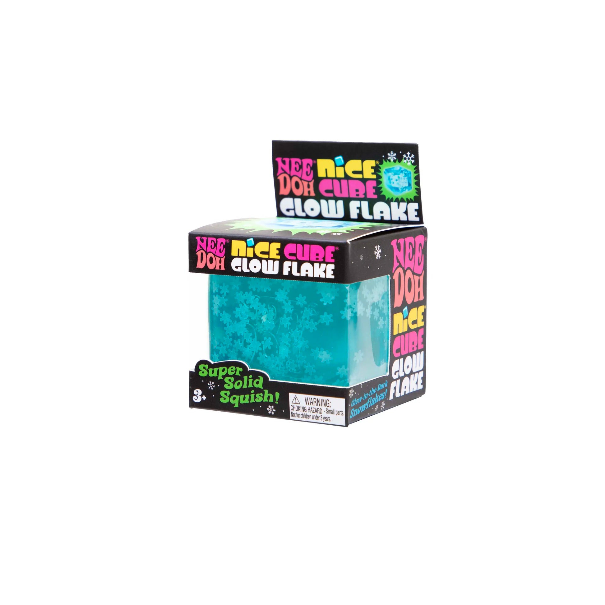 Needoh Nice Cube Glow Flake - Exclusive Cube Design with Glow Flakes for Unique Visual Appeal