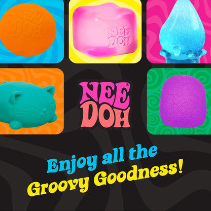 Needoh the Groovy Glob - the Original Needoh - Filled with a Satisfying Soft Dough Filling - One Random Color