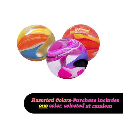 Needoh Marbleez - the Squishy Marble with a Jelly Twist - Glass like Swirled Globe - One Random Color - Ages 3+