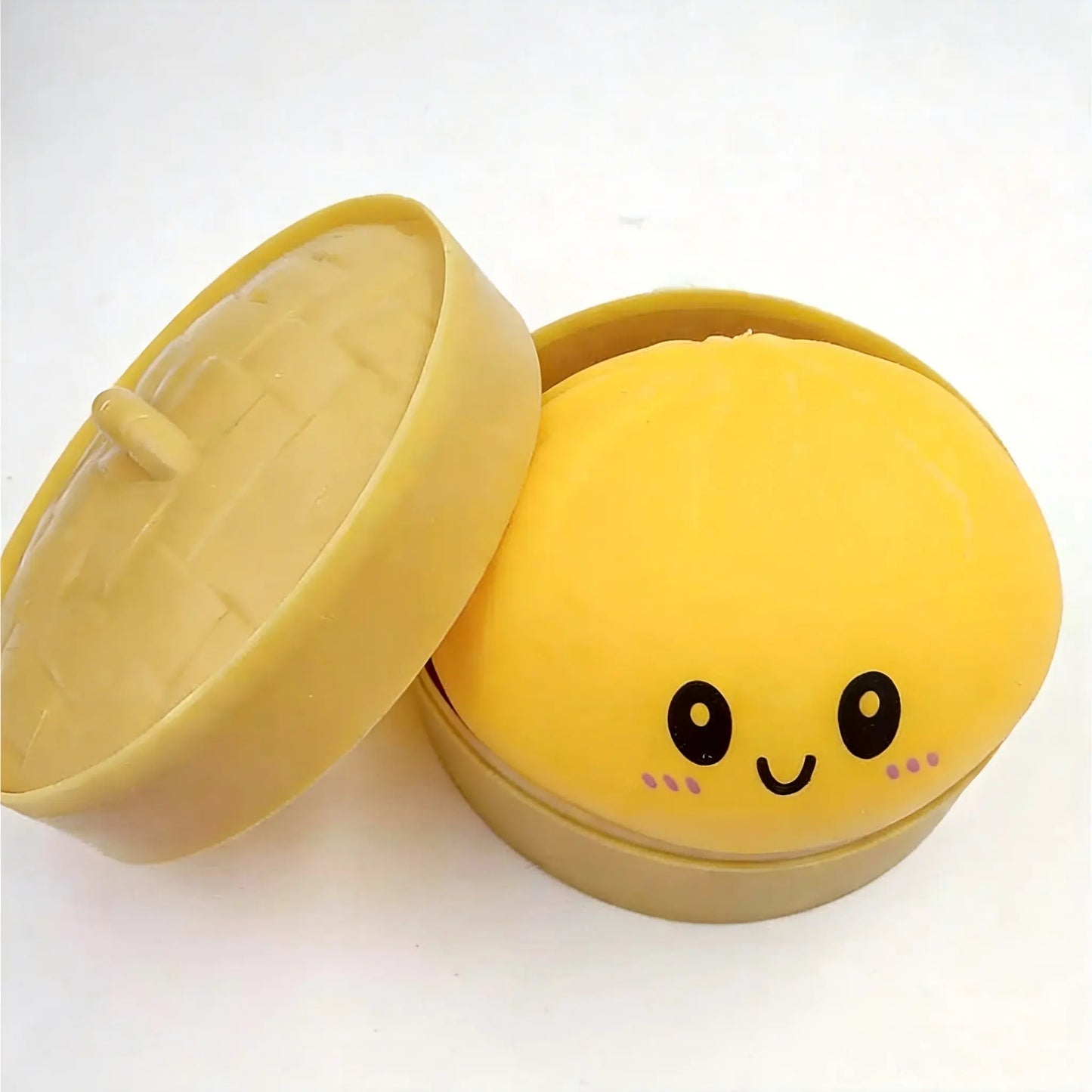 2026 New Stress Relief Glitter Squishy Dumpling Toy | Cute & Fun Squeeze Toy for All Ages | Sensory Autism Gift, Adorable Gyoza Shape，Size3.15*1.97In.