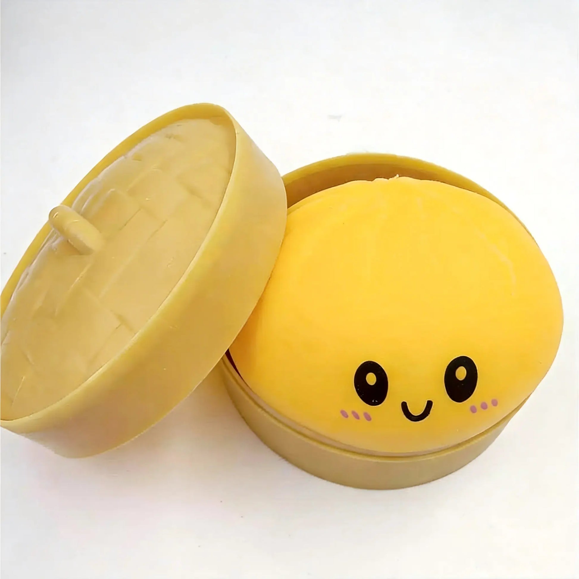 2026 New Stress Relief Glitter Squishy Dumpling Toy | Cute & Fun Squeeze Toy for All Ages | Sensory Autism Gift, Adorable Gyoza Shape，Size3.15*1.97In.