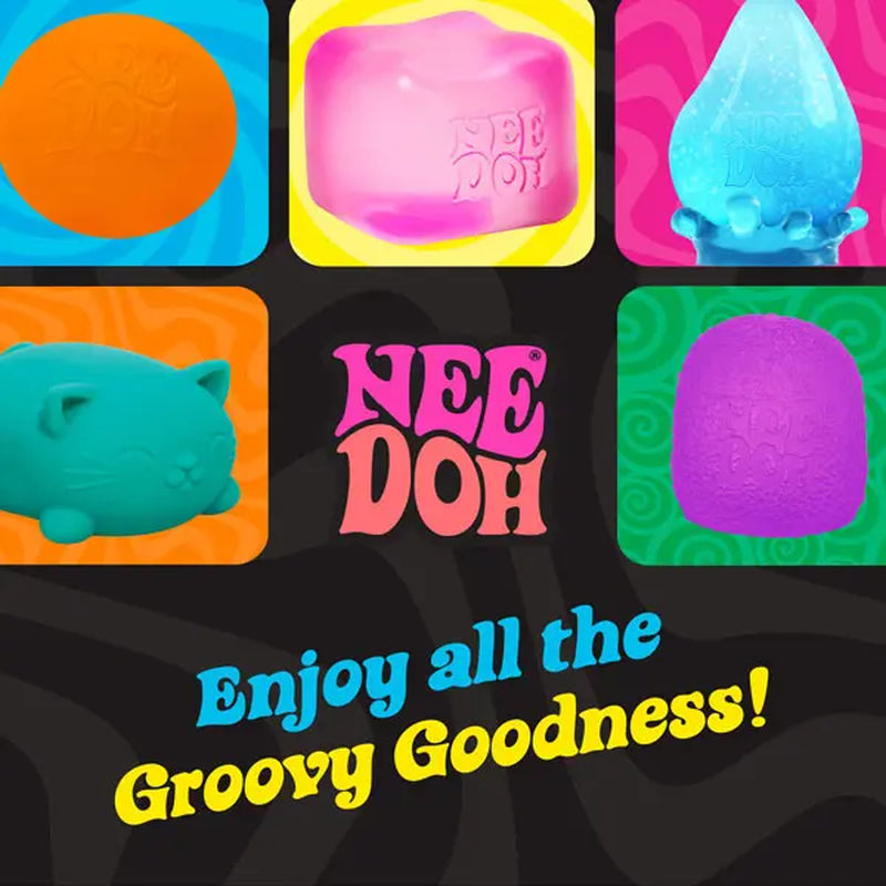 Needoh Marbleez - the Squishy Marble with a Jelly Twist - Glass like Swirled Globe - One Random Color - Ages 3+