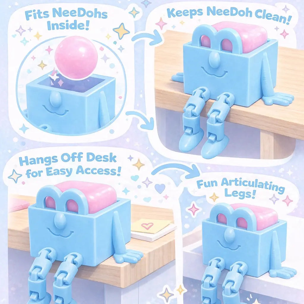 2-Pack Needoh Accessory Accessories for Nee Doh Squishies! Perfect Fit for Nice Ice Baby, Nice Cube and Nice Berg. Comes in 3 Sizes! Each Size Will Have a 2 Pack!