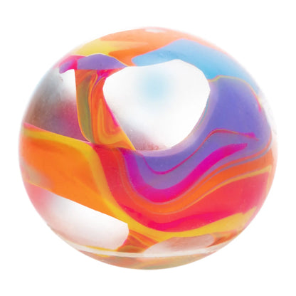 Needoh Marbleez - the Squishy Marble with a Jelly Twist - Glass like Swirled Globe - One Random Color - Ages 3+